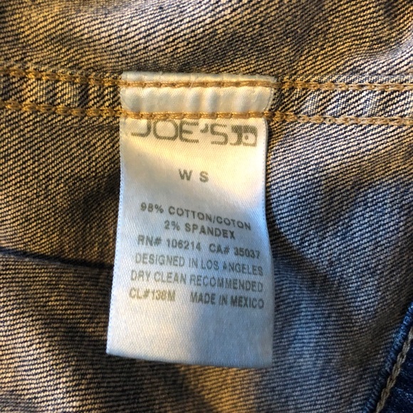 Joe’s jean jacket size small like new - Picture 13 of 14